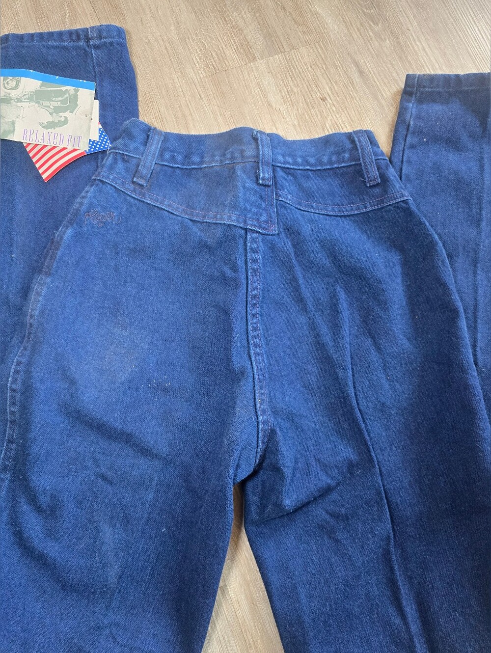 VTG Western Roper Women’s High-Waist Dark Blue Jeans Sz 23 Waist 36in Inseam - Picture 2 of 2